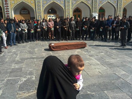 مراسم خاکسپاری خانم ورزشکار