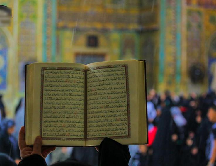 باران رحمت الهی در حرم حضرت علی(ع)