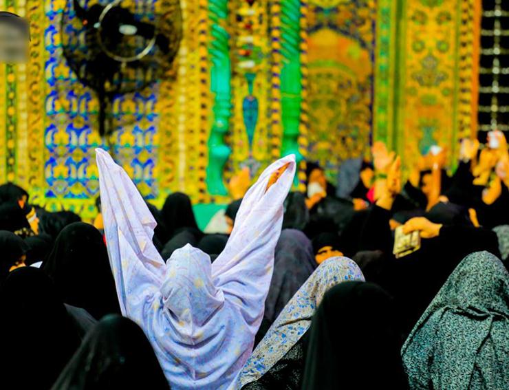 باران رحمت الهی در حرم حضرت علی(ع)
