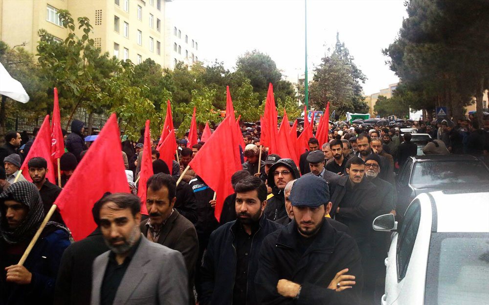 مراسم تشییع شهید مدافع حرم محمدحسین محمدخانی