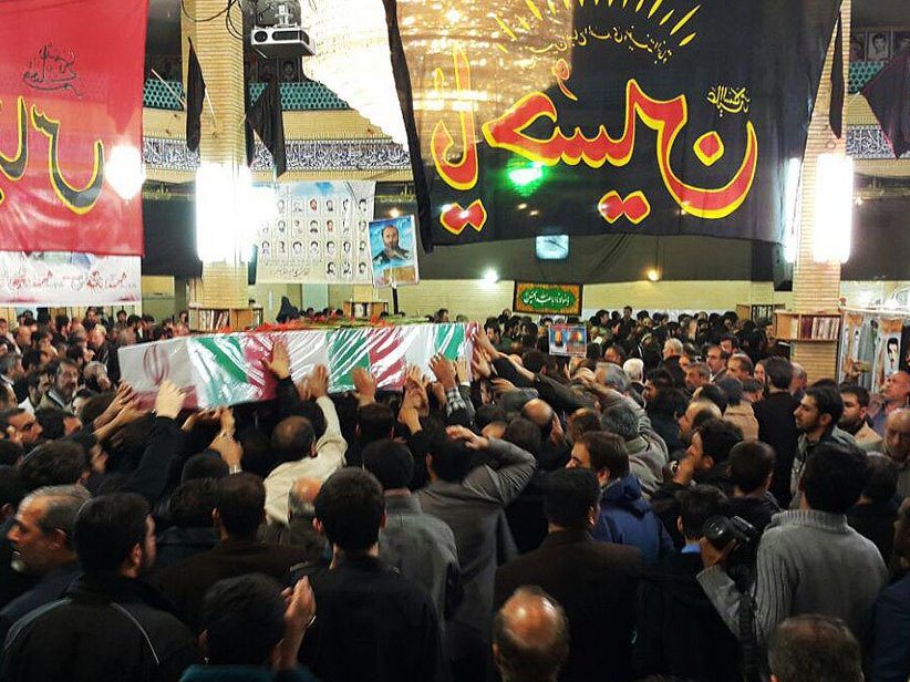 مراسم تشییع شهید مدافع حرم محمدحسین محمدخانی