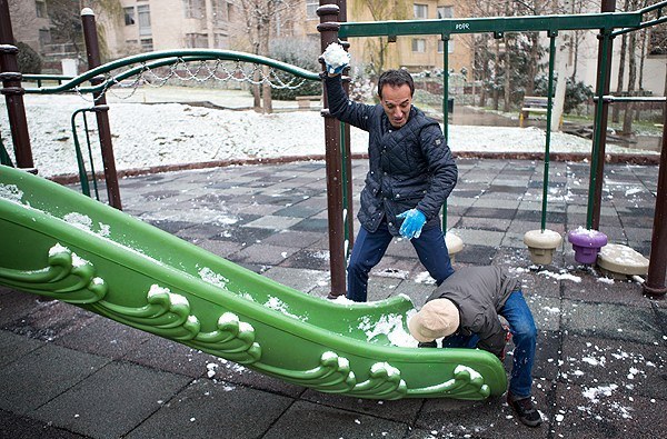 برف پاییزی در تهران