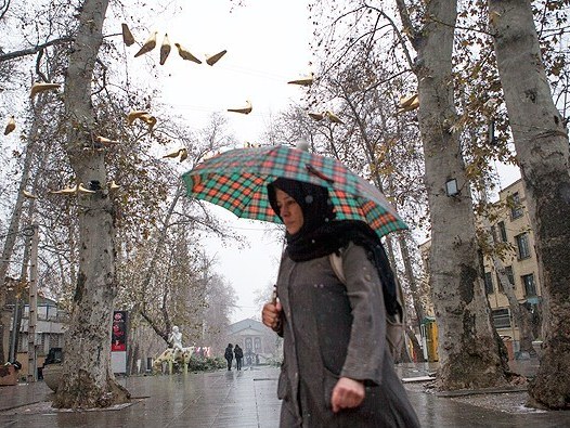 برف پاییزی در تهران