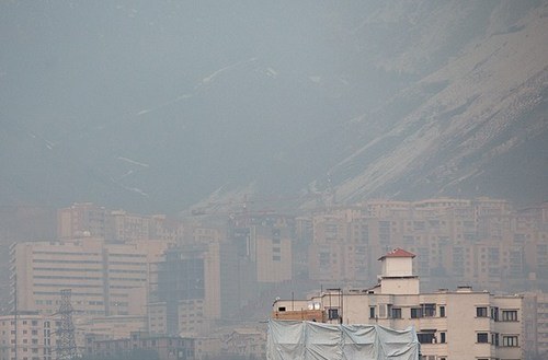 شدت آلودگی هوا در تهران