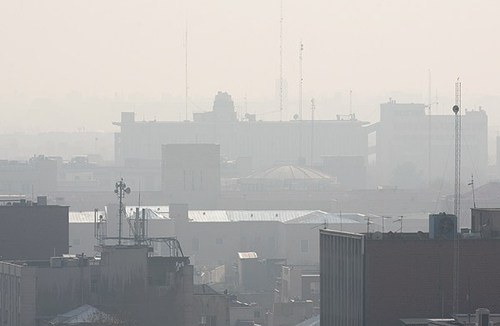 شدت آلودگی هوا در تهران