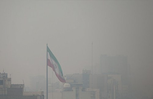 شدت آلودگی هوا در تهران