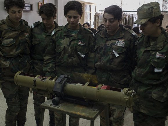 زنان تکاور ارتش سوریه