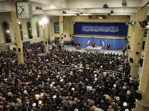 دیدار دست‌اندرکاران انتخابات با رهبرانقلاب