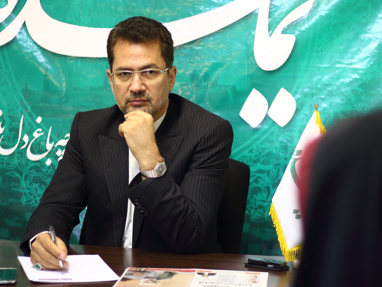 «سیدحسن حسینی» نماینده شاهرود در حاشیه بازدید از تحریریه «نماینده»