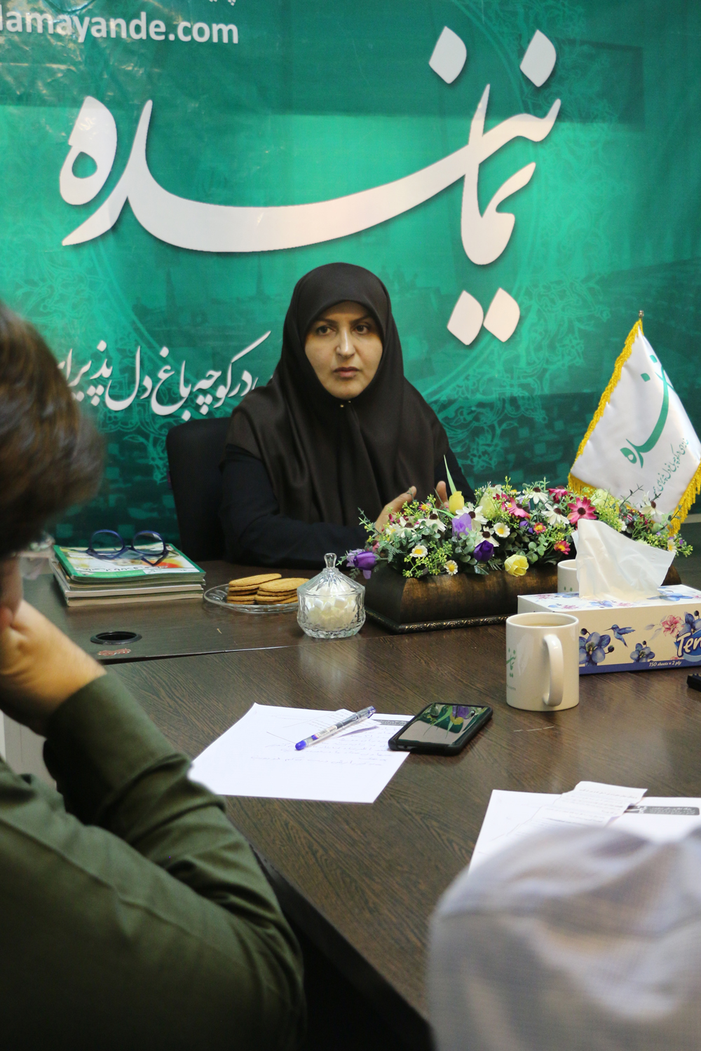 «طیبه سیاوشی شاه عنایتی» نماینده تهران در حاشیه بازدید از تحریریه «نماینده»