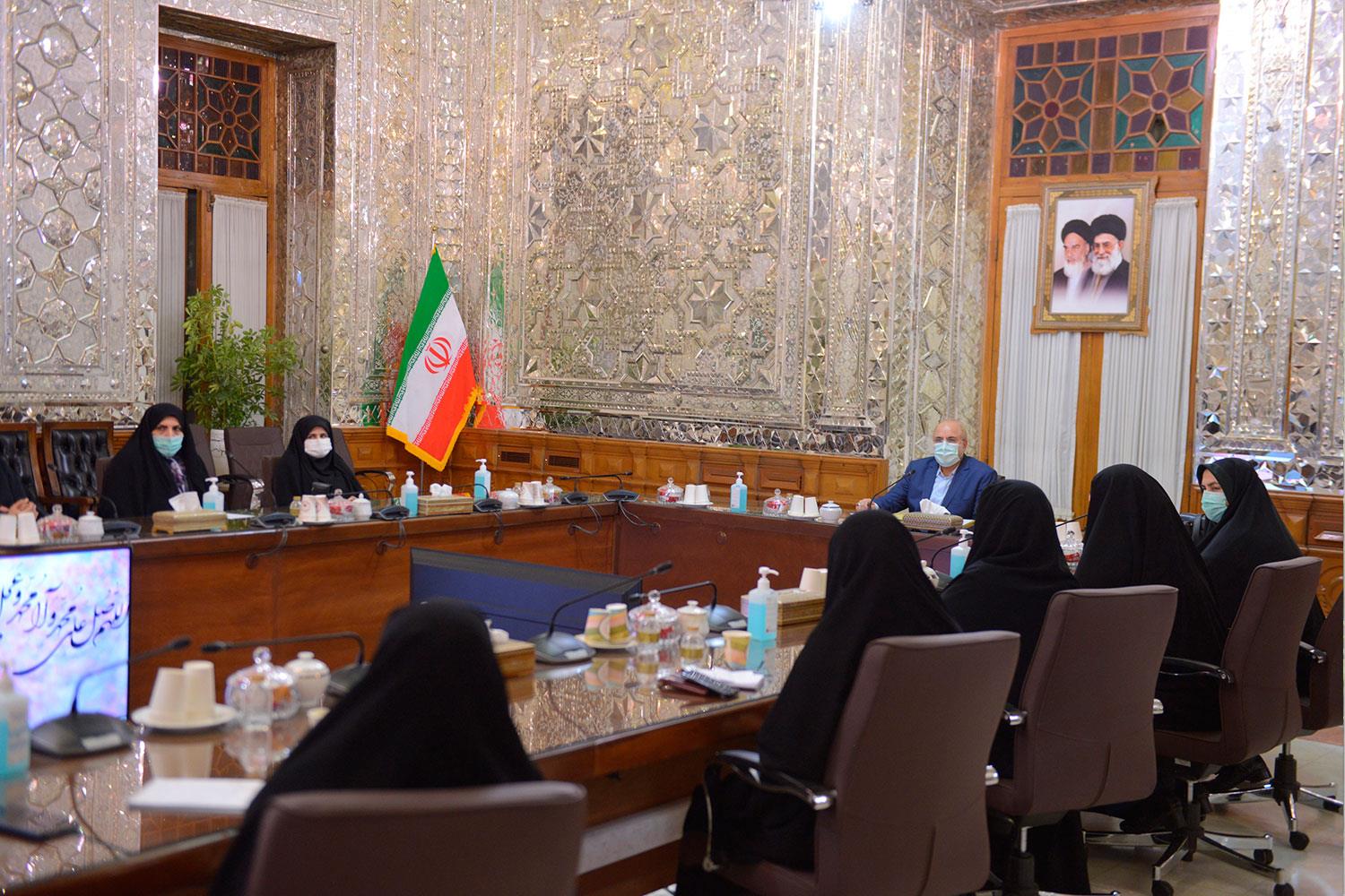 نشست مشترک اعضای فراکسیون بانوان مجلس با دکتر محمدباقر قالیباف